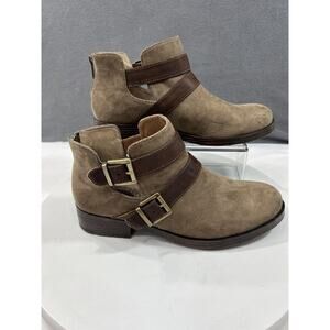 BOC Born Concept Sophie Ankle Boots Booties Women Size 8.5 Brown Taupe Comfort